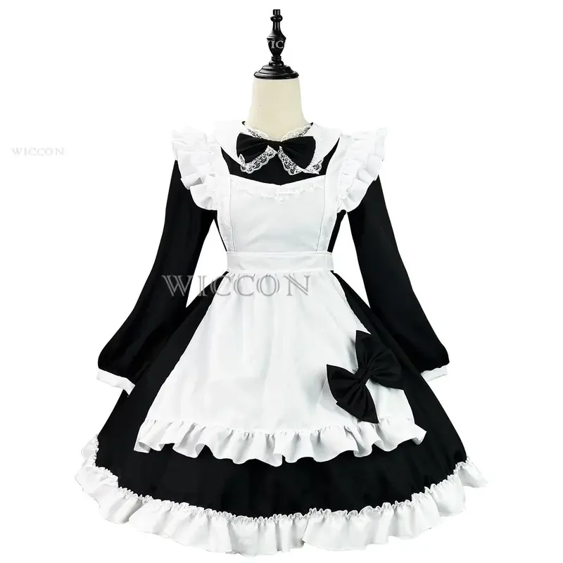 Halloween Role Play Women Girls Daily Suit Maid Cosplay Cute Japan Style Outfit Housemaid Long Sleeves Cosplay Costume 5XL