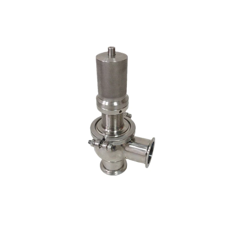 tir klem veiligheidsklep overdrukventiel overstroomventiel sanitair food grade TC verstelbare drukveer overdrukontlasting