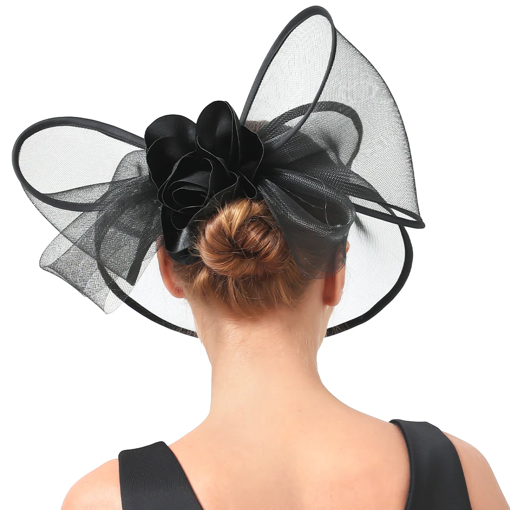 2024 new Fascinator Wedding  Hat Women Elegant Fascinator Hats  fashion millinery Church Ladies Party hats bridal headpiece