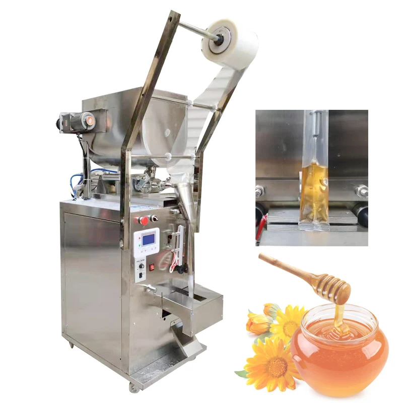 

Пневматическая упаковочная машина для соуса, меда, арахисового масла, соуса чили, автоматическая упаковочная машина