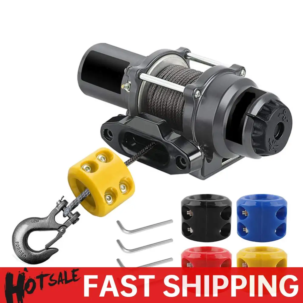 

Winch Cable Hook Stopper Shock Absorbent Cable Protector Rubber Plug Protects Towing Hook Winch Mount Stop for ATV UTV SUV Model