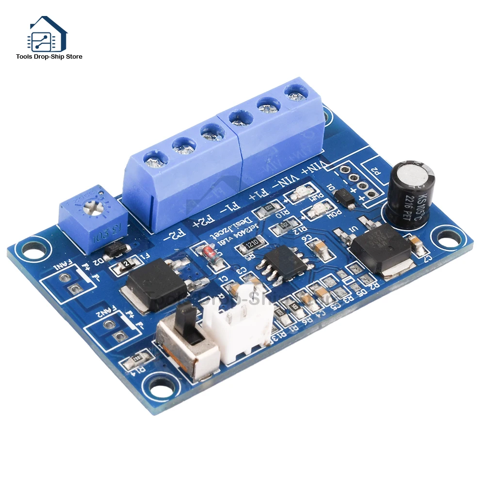 DC12V 24V 4A Fan Temperature Control Module PWM Thermostat Speed Governor DC Fan Intelligent Speed Regulator with 50CM Line