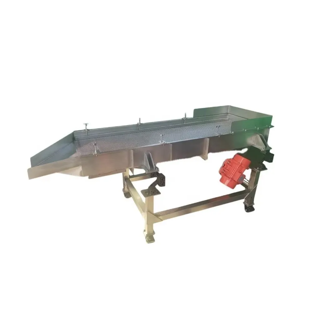 380V DSW Brand 60KW 304/316 Stainless Steel Rectangular Small Grain Flour Vibrating Screen Engine 1 Year Industrial Equipment