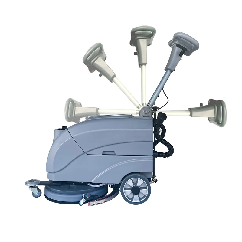 

Cheap Price 24v Portable Walk Behind Cleaning Machine Mini Floor Scrubber Washing Machine