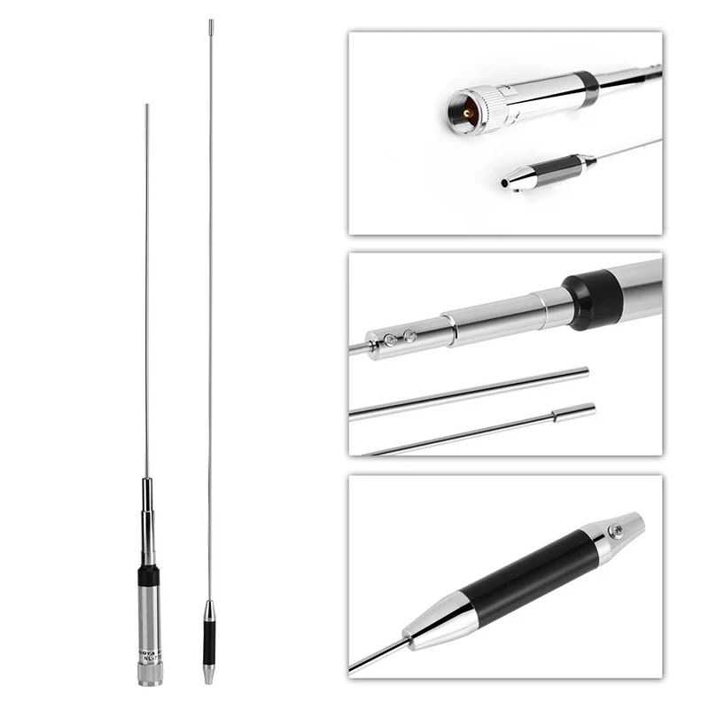 

Ham Antenna Radio Metal Vertical 16mm Accessories High Replacement Gain Connector 144/430MHz Dual-Band VHF/UHF