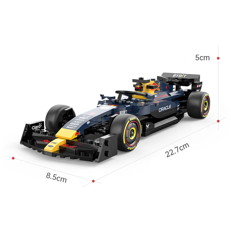 92500 1:24 Static Version Formula 1 Racing Car Building Blocks Ornaments Children Puzzle Assembly Toys For Boy Boyfriend Adult