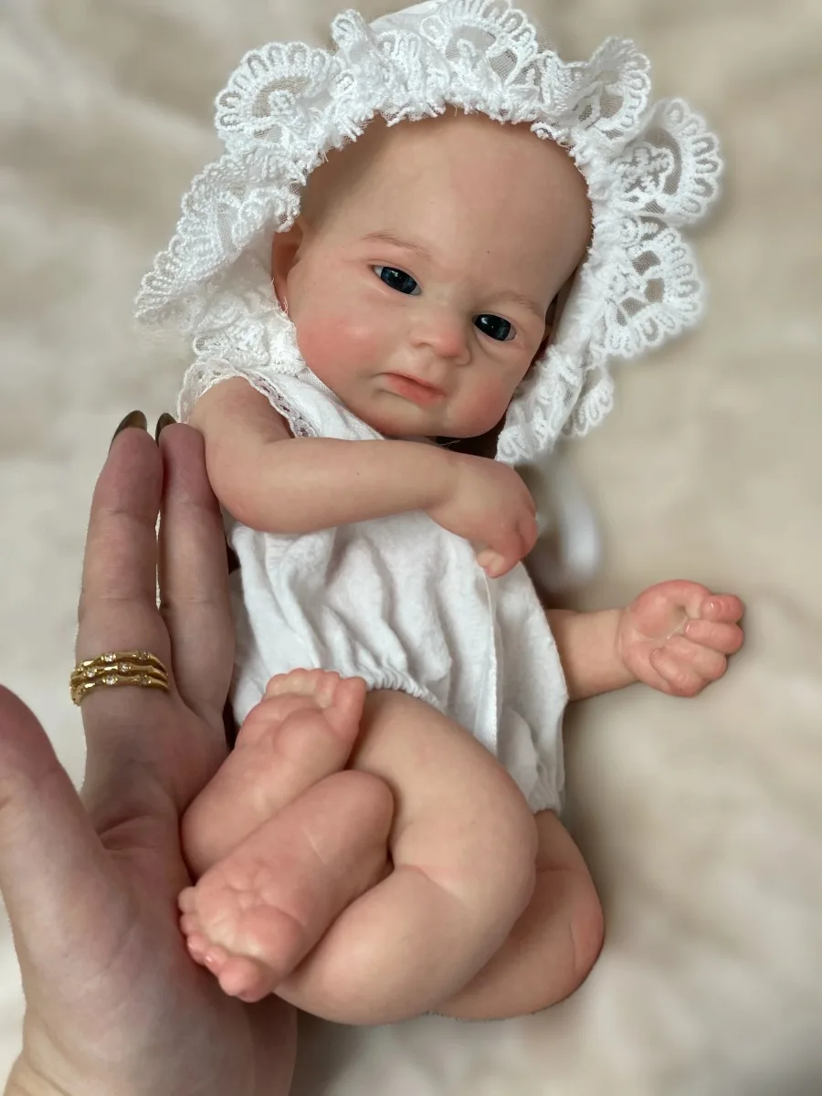 13นิ้วซิลิโคนแบบเต็มตัวสำหรับเด็กผู้หญิง Elijah หรือ Vienne Bebe นุ่มสัมผัสเกิดใหม่3D ทาสีผิวซิลิโคนสาว