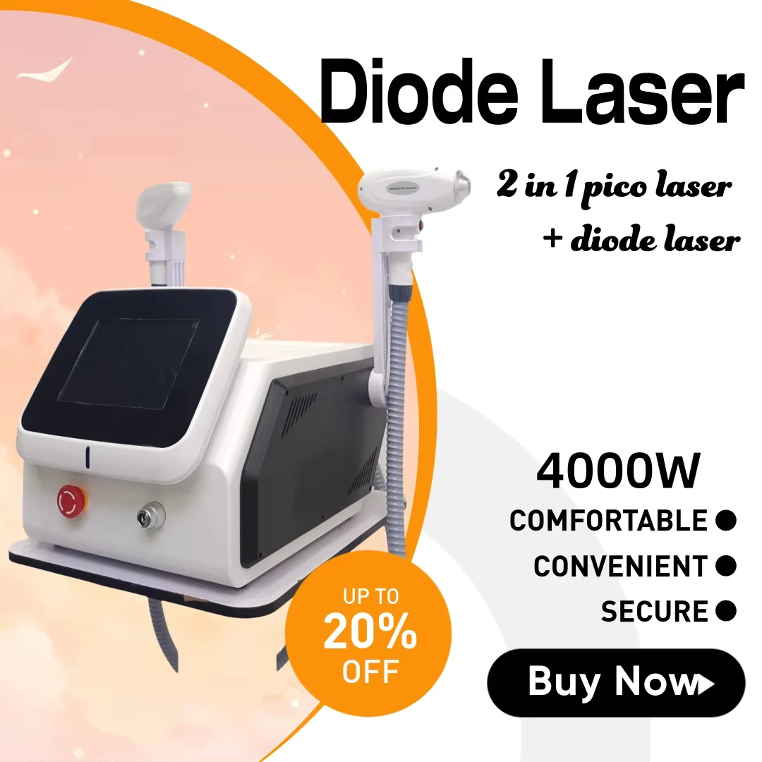 

‌ Новейший пикосекундный мини-диодный лазер 2в1 2025 808 нм 755 нм 1064 нм омоложение кожи удаление волос CE сертифицированный салон красоты