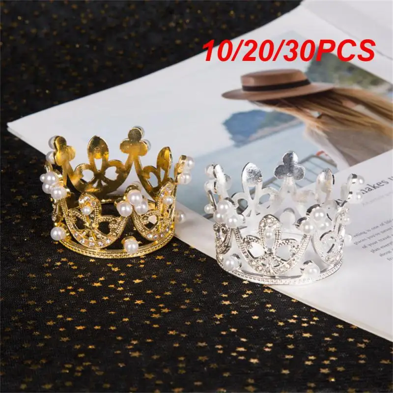 

10/20/30PCS Children's Cake Crown Smooth And Shiny Crown Baking Decoration Not Easy To Rust Party Decorations