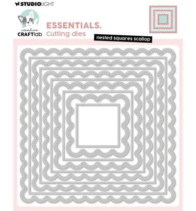 Stansmal Nested Squares Scallop Nested Bow Metal Cutting Dies for DIY Handmade Scrapbooking Photo Album Christmas July 2026 New view 6