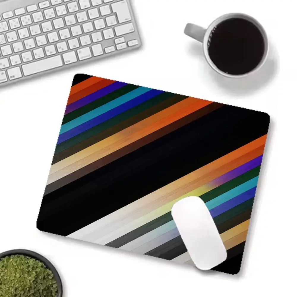 Large Size Mousepad Table Mat For Games Office Desktop Colorful Abstract Stripe Themed For Laptop Bedroom Learning Mat