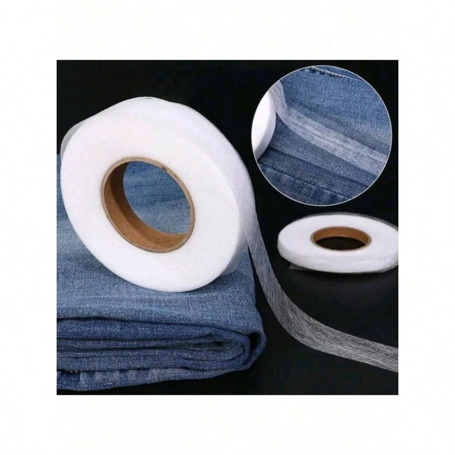 Hem Tape Fusible - 1Roll 60M Iron-On Hemming Tape,Double-Sided Fusible