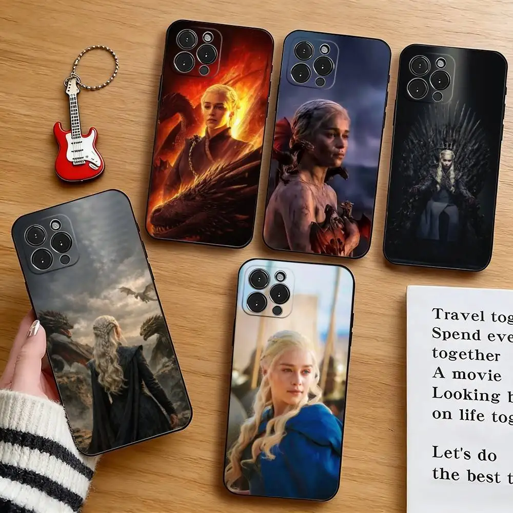 

game of thrones D-Daenerys Phone Case Silicone Soft For IPhone 17 16 15 14 13 12 11 X XR Plus Pro Max Plus