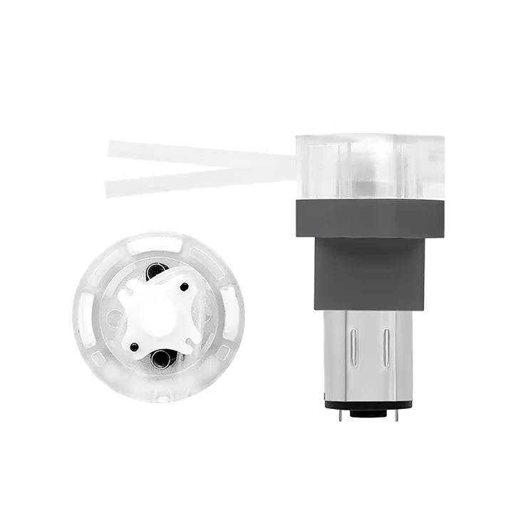 High Precision 2ml/min 3/6/12v DC Food Grade Mini Beverage Peristaltic Liquid Pump Dosing Microfluidic