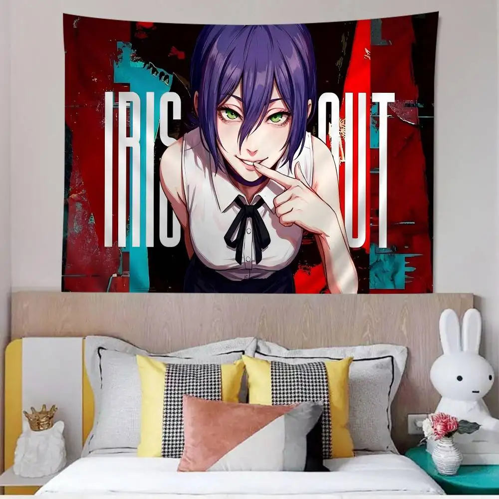 Anime Girl Reze Printed Large Wall Tapestry Cheap Hippie Wall Hanging Bohemian Wall Tapestries Mandala Home Decor