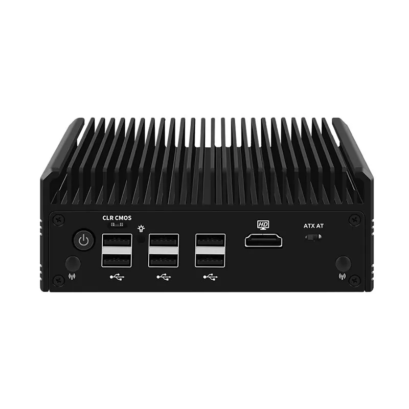 Imagem -03 - Mini pc Firewall Appliance Fanless Servidor Nas 2.5g Soft Router Intel i3 N305 N100 x I226-v Ddr4 Pcie 3.0x4 Msata x hd dp Novo 2024