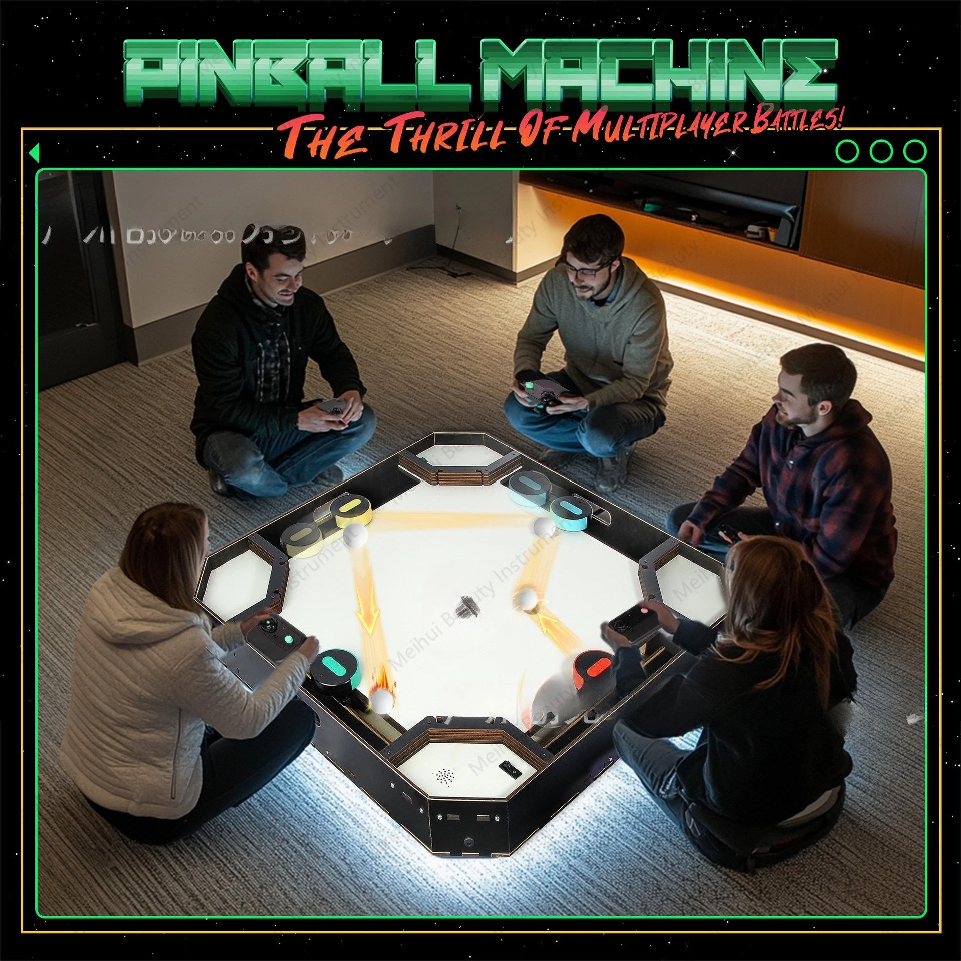 Pachinko عبر الحدود متعددة اللاعبين معركة غرفة المعيشة شريط واضح غرفة الرياضة الإلكترونية لعبة طاولة الحفلات كرة القدم سطح المكتب #5