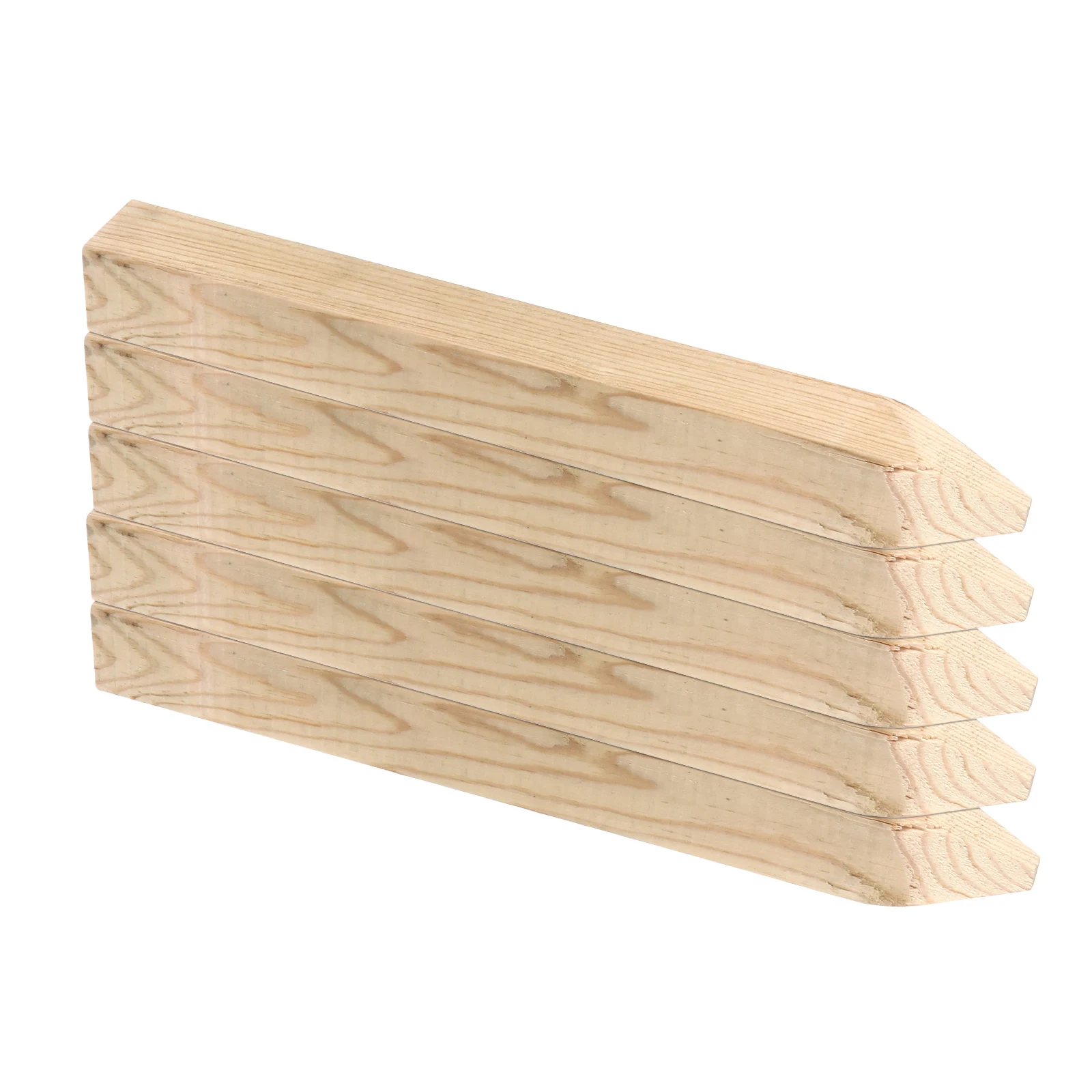 

5pcs Stakes Wooden Garden Fence Decoration Building Survey Markers Durable Pile For Outdoor Measurement Stakes Use