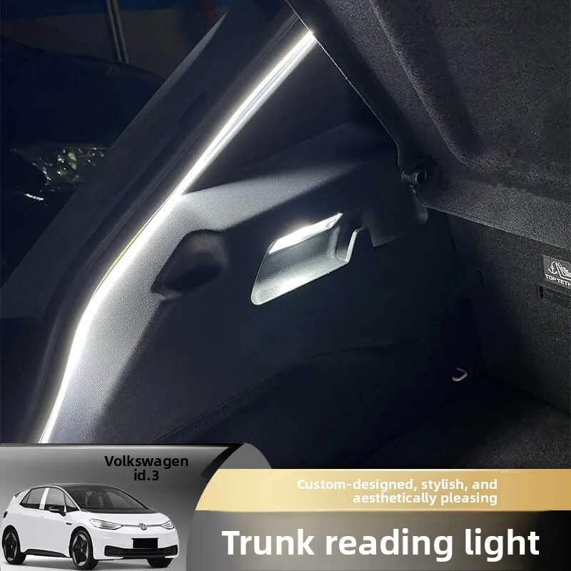 

For Volkswagen ID.3 Trunk Reading Light Modification Replaces LED Double-tip White Light Rear Trunk Lighting Bulb Accessories