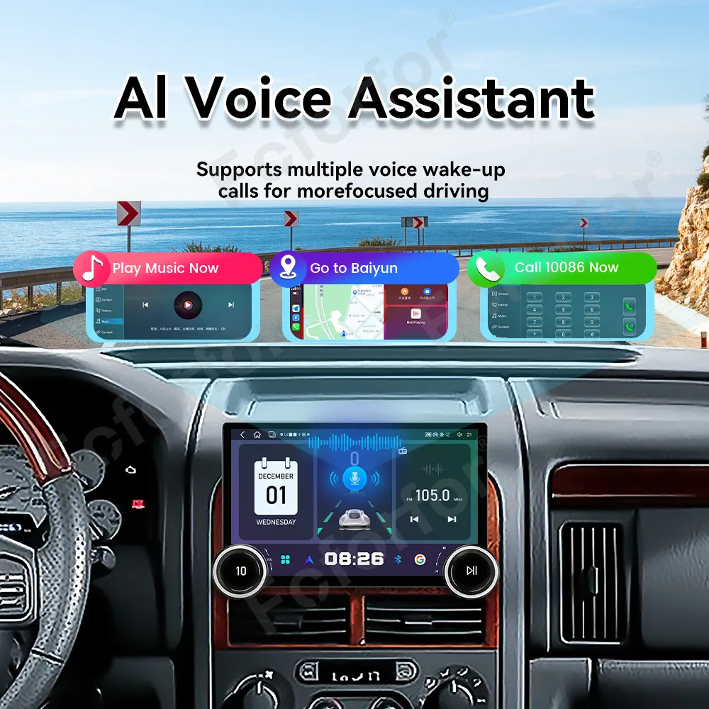Ultra Clear Full HD Car Stereo Android 15 11.5 Inch Wireless CarPlay GPS Navigation Head Unit For Jeep Grand Cherokee 2005-2007
