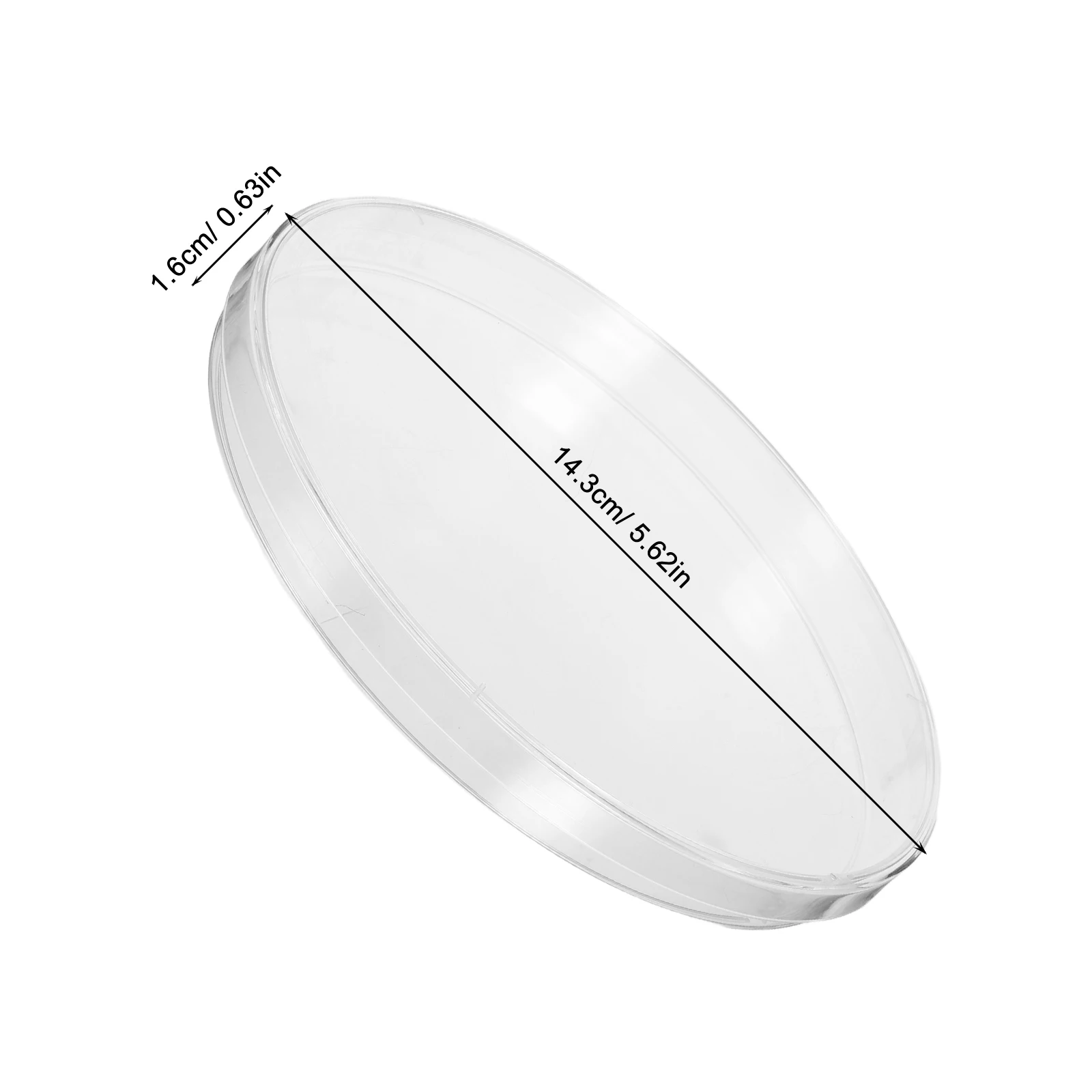 10 Stück Kunststoff-Petrischalen mit Deckel, 14,3 cm Durchmesser x 1,6 cm, tiefe Petrischalen, Gewebekulturplatte für Laborwissenschaftsexperimente