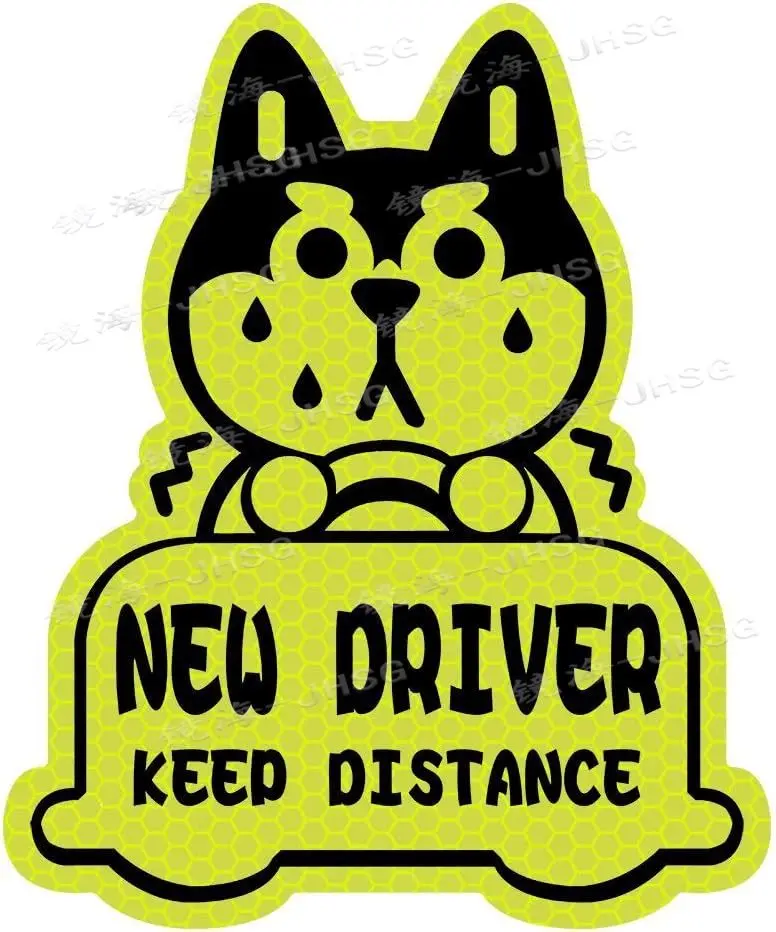 New Driver Reflective Stickers Car Stickers, Keep Distance Stickers, Suitable for Student Drivers