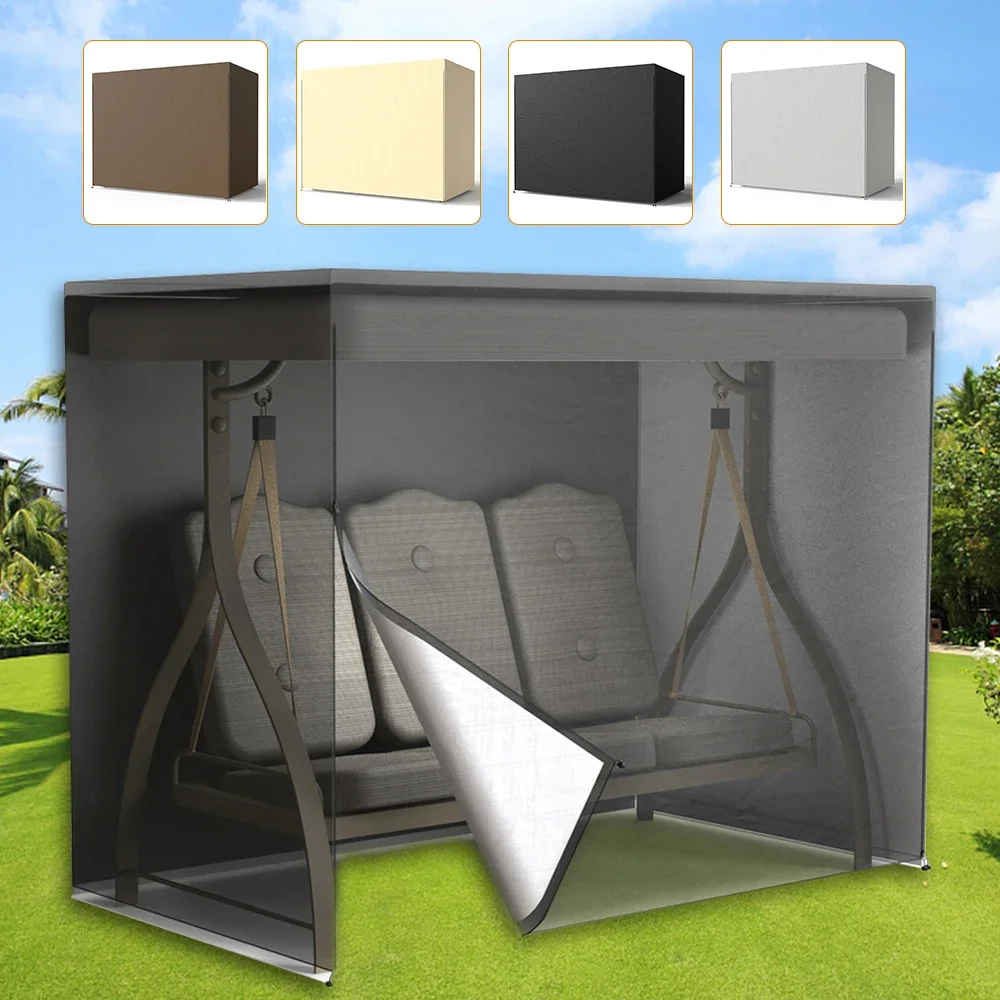 Swing Hammock Cover Garden Swing Cover 3-Seater Outdoor Garden Patio Protector Sun Shade Waterproof Chair Cover Hot Dropshipping