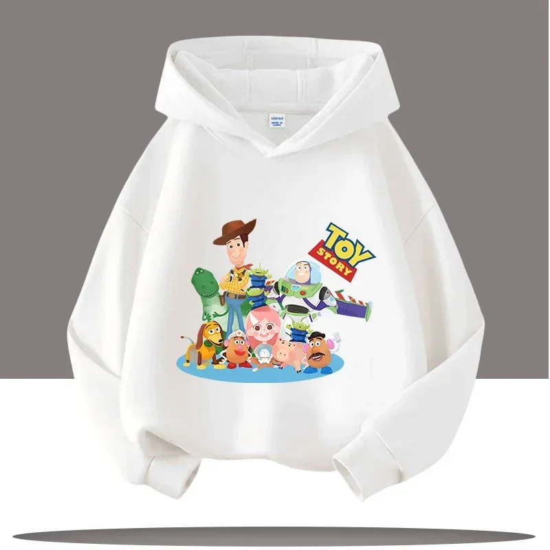 ملابس رياضية عصرية بأكمام طويلة من Disney Toy Story للأطفال للخريف والشتاء، سترة كاجوال مريحة فضفاضة بقلنسوة للشارع اليومي #4