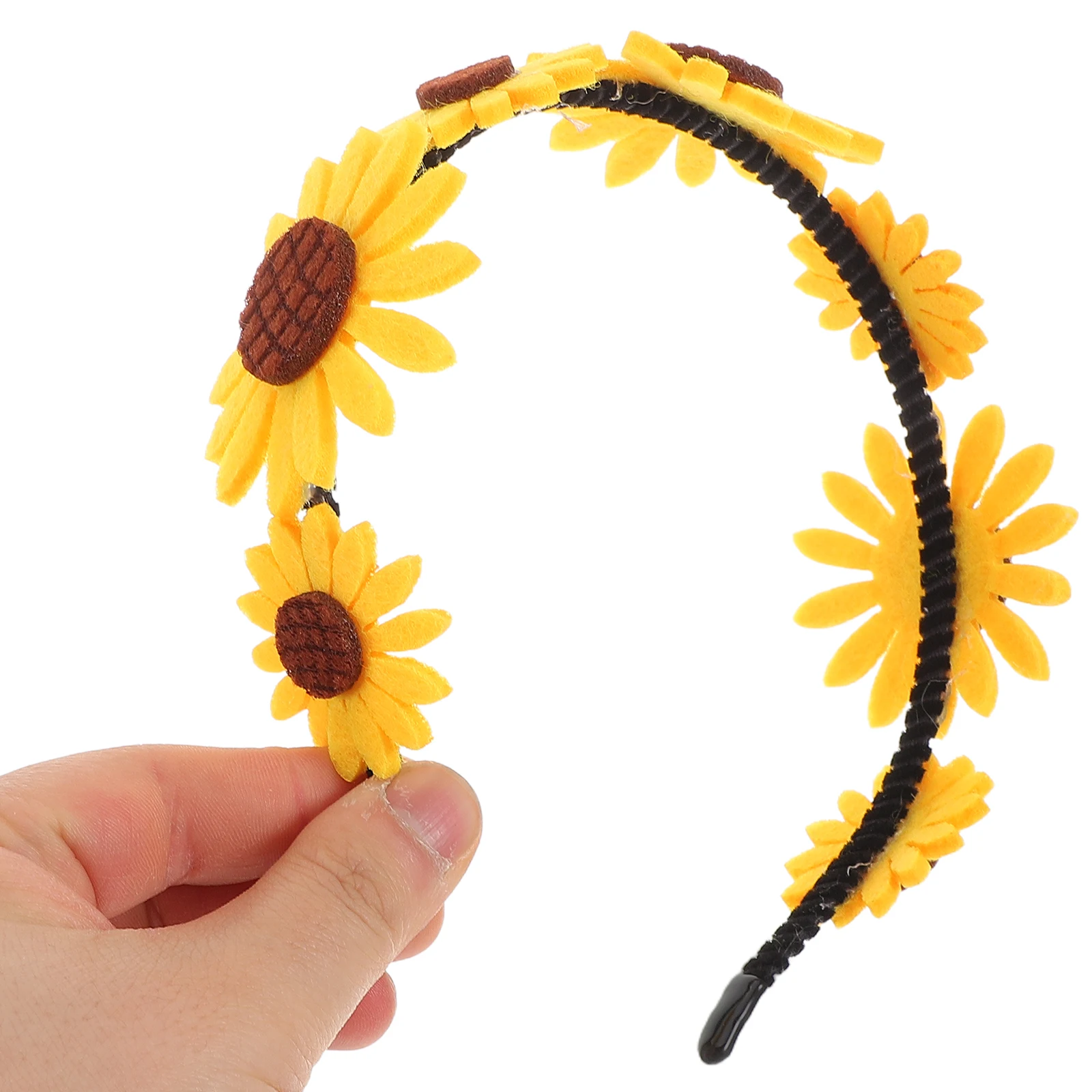 

Cute Sunflower Cartoon Kids Hair Headbands Elastic Flower Girl Headpiece Comfortable Festival Carnival Accessories for Girls