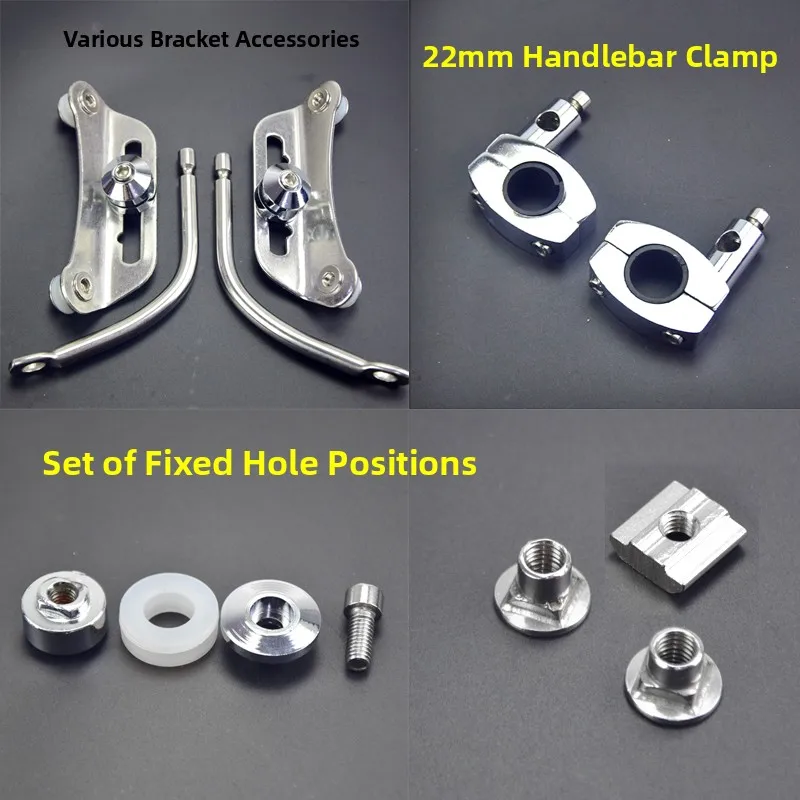  Vehicle Motorcycle Windshield Bracket Accessories Windscreen Glass Holder Parts Screw Pad Button for Men And Women