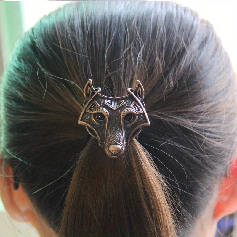 Elegante E Requintado Novo Viking Celtic Wolf Elastic Ponytail Headband Hair Tie Para As Mulheres Jóias Acessórios Atacado