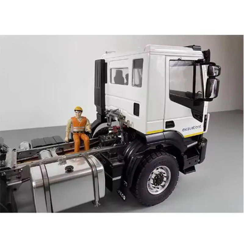 Fury Bear 1/14 Truck 4x2 Tractor Simulation Model Towing Head Metal Chassis For Tamiya Lesu For Scania Man Actros Volvo Car