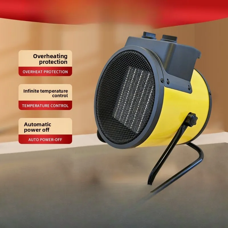 Mini Cannon Household Heater Yellow PTC Ceramic Space Heater with Cat‑Eye Appearance