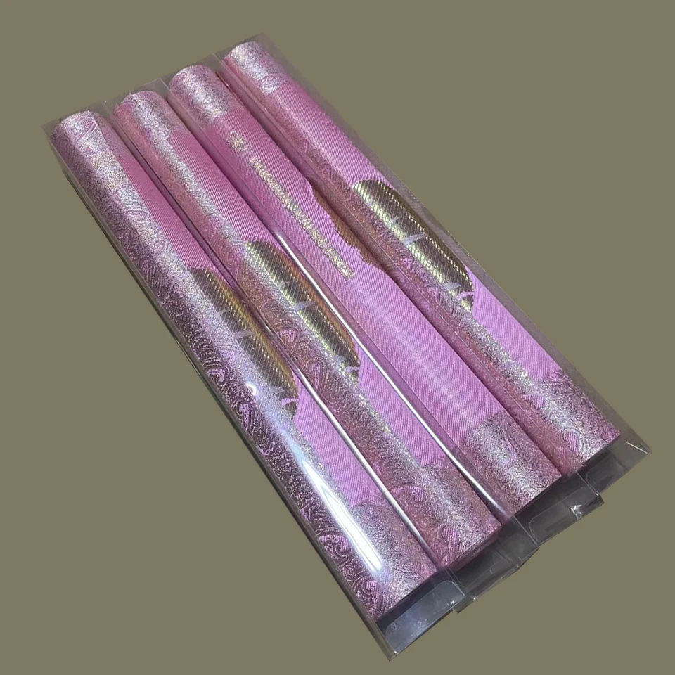 

Pink Sego Headties Nigerian Hayes Gele Headtie for African Lady, Matching Lace Headwrap Fabric, 2Pcs Wedding & Party Head JX-14
