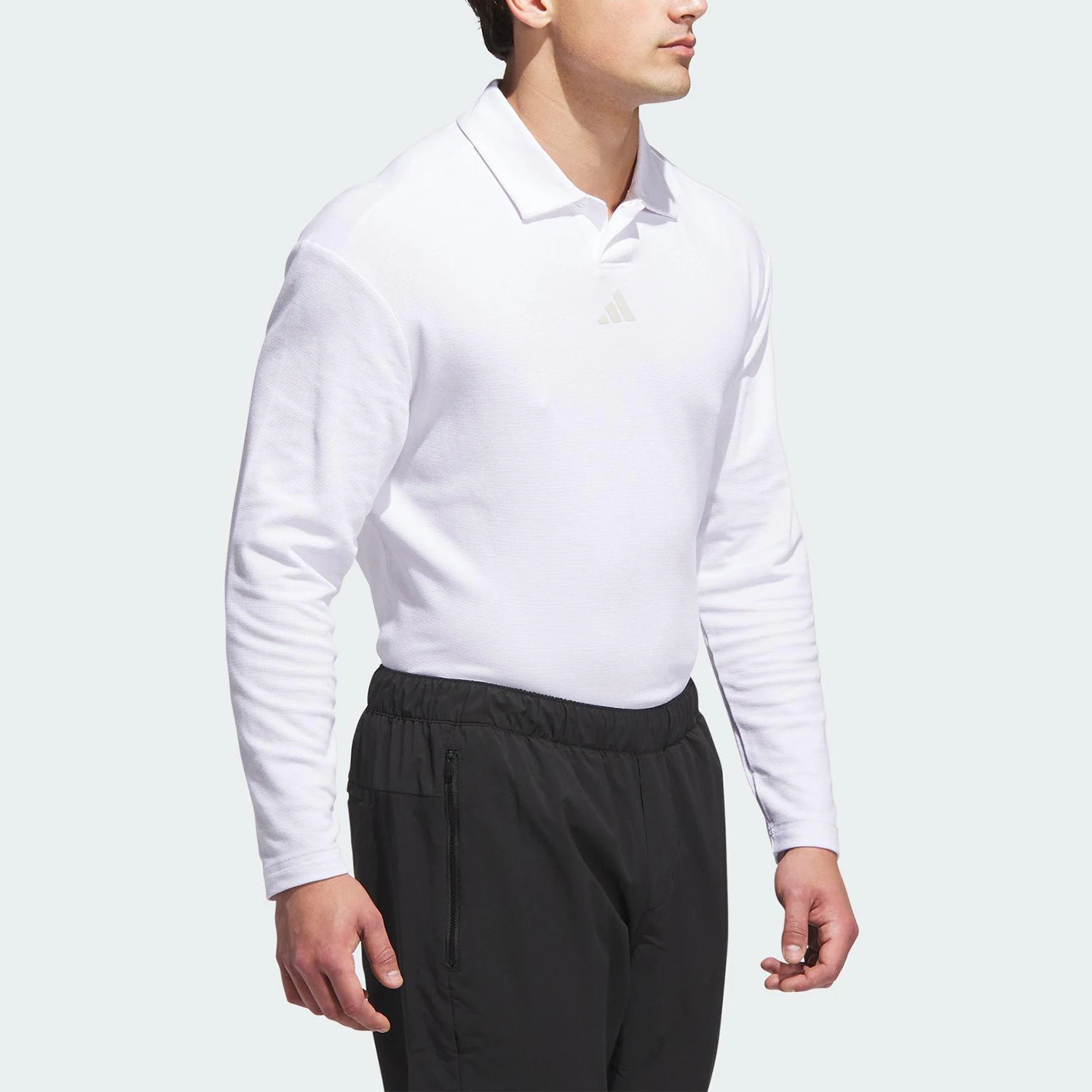 Adidas genuine men's pullover golf long sleeved polo shirt JN3037