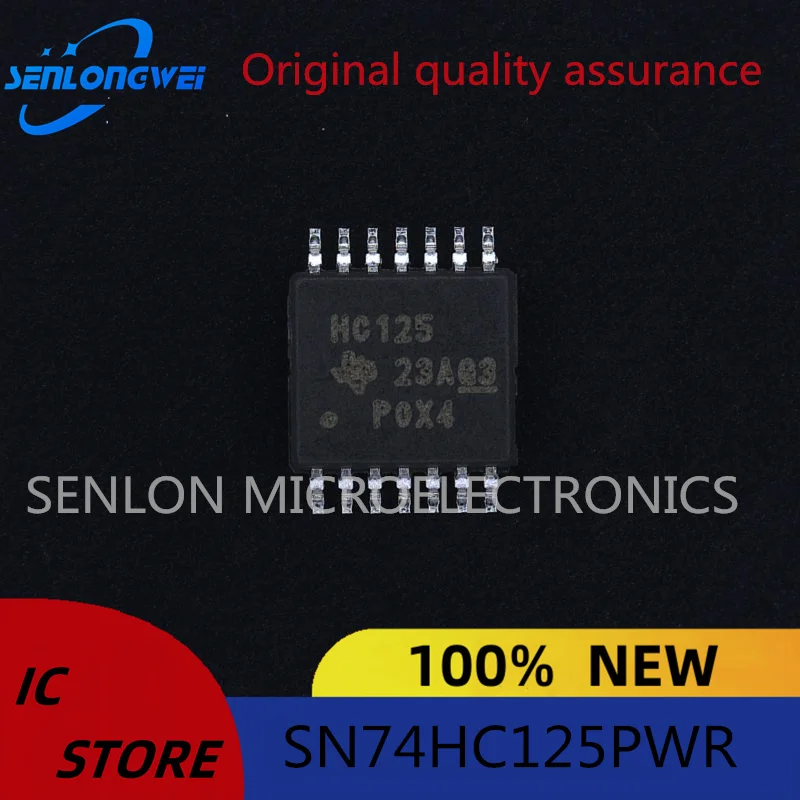 New original SN74HC125PWR TSSOP-14 Quad bus buffer gate chip