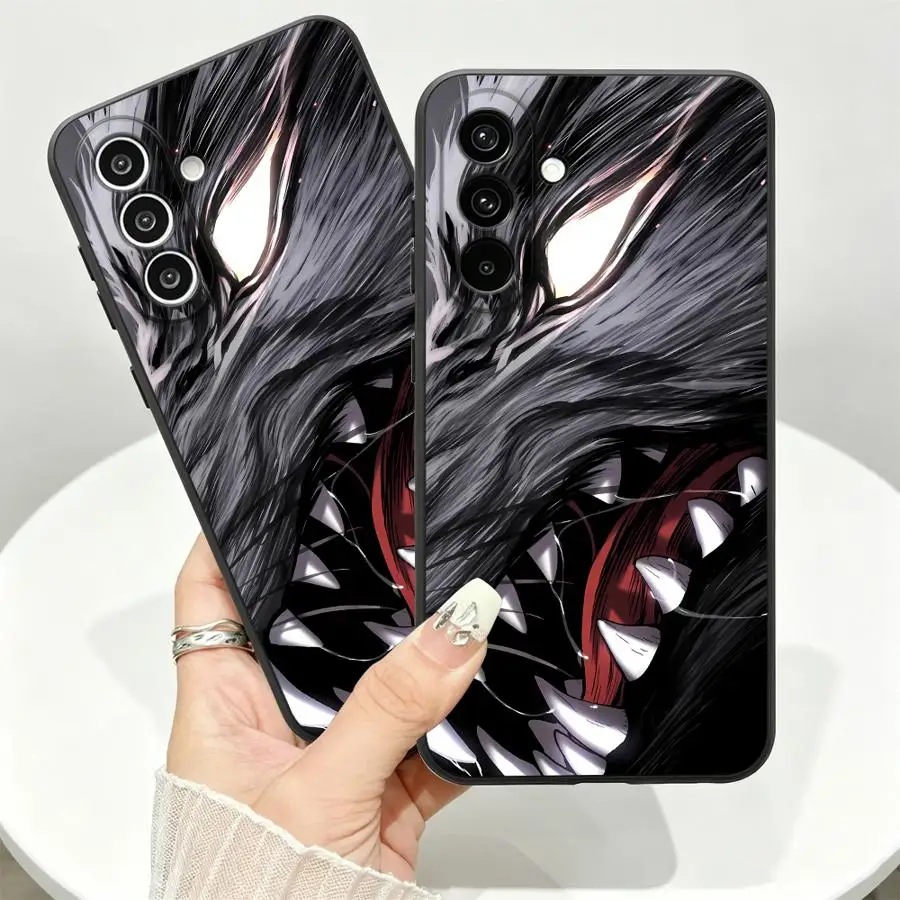 Black Wolf Skull Case for Samsung Galaxy A57 A05 A73 A51 A55 A25 A16 A37 A23 A15 A06 Phone Cover A50 A41 A12 A52 A36 A13 A53 A17