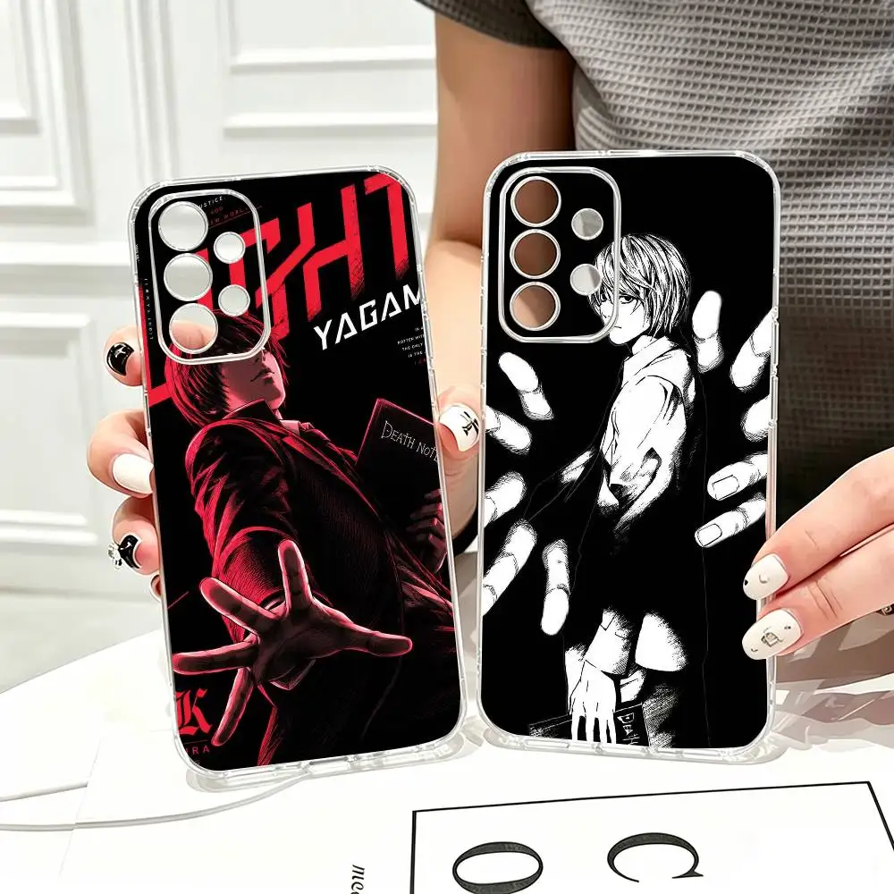 D-Death Note Kira Anime  Phone Case For Samsung S25,S24,S21,S22,S23,S30,Ultra,S20,Plus,Fe Transparent Cover
