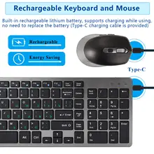 Wireless Slim Keyboard and Mouse Set with Multilingual Keys #2