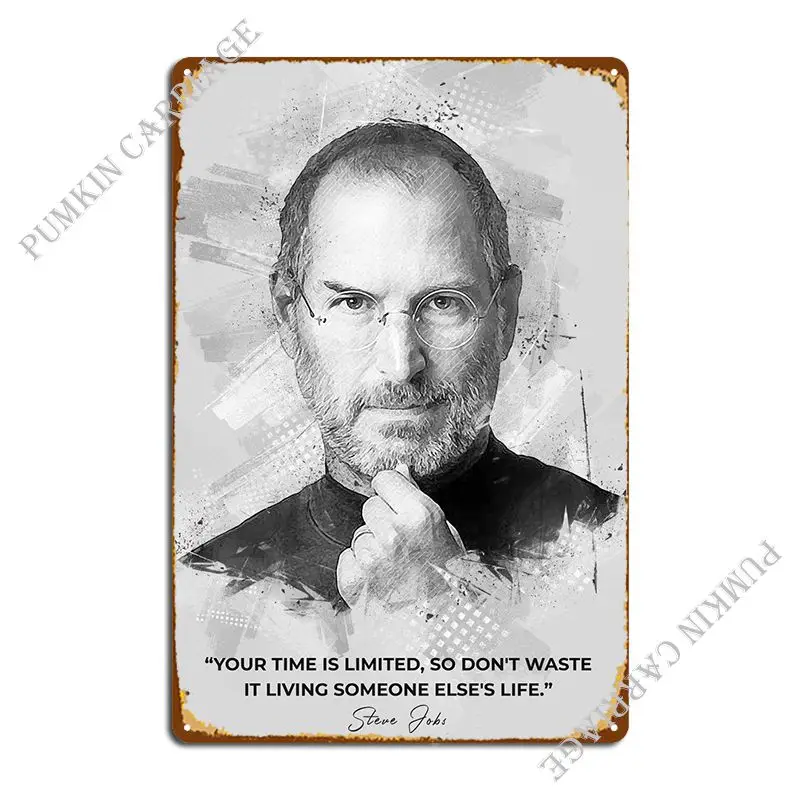 Steve Jobs Metal Signs Design Customized Vintage Kitchen Poster Tin Sign Poster