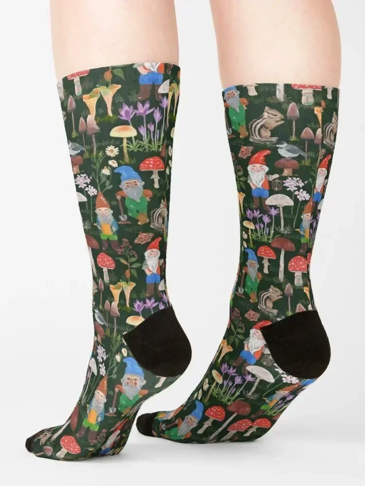The Gnome World Socks halloween retro Run shoes Women Socks Men's