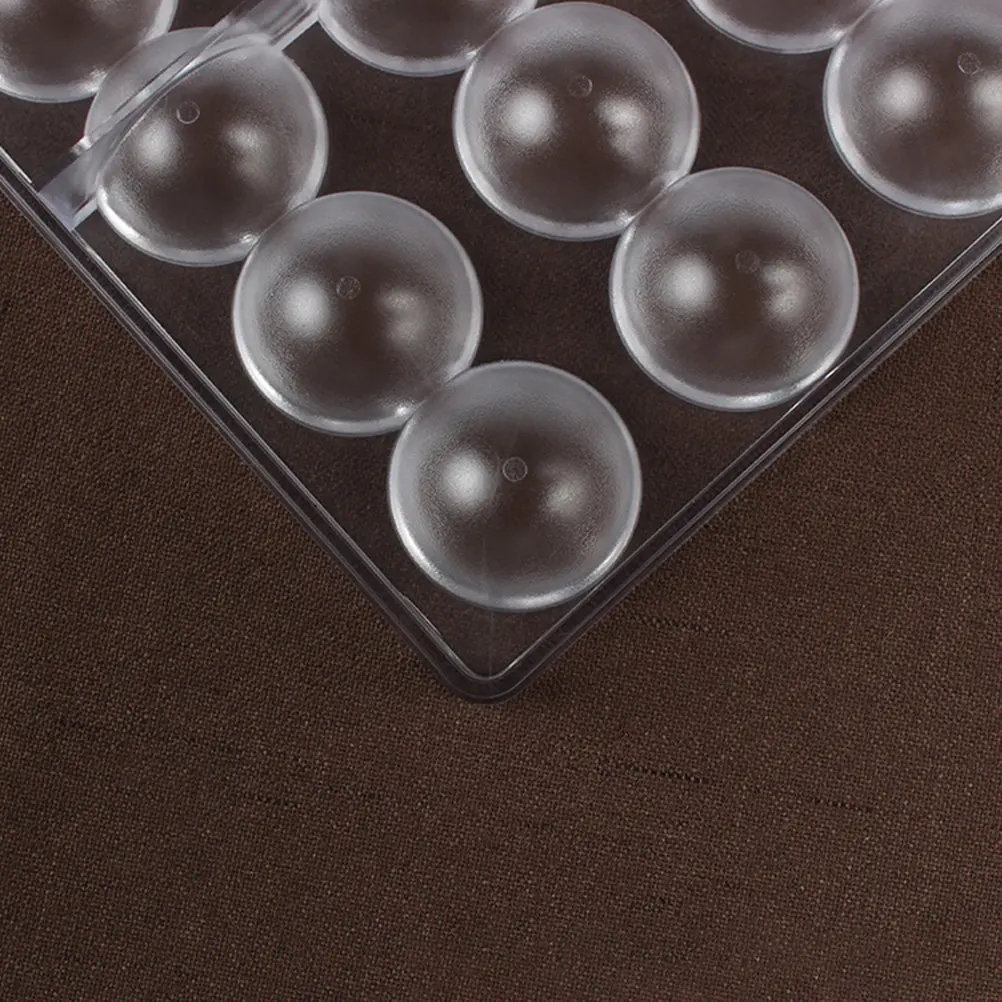 2Pcs Round Chocolate Molds Silicone Baking Mold Non-Stick Easy Release for Mousse Candy Pudding Jelly Cake DIY Dessert Making