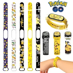 Pokemon Pikachu Strap for Xiaomi Mi Band 7 6 5 4 3  Watch Band Creative Graffiti Bracelet Replacement for XiaoMi 7 4 5 Wristband