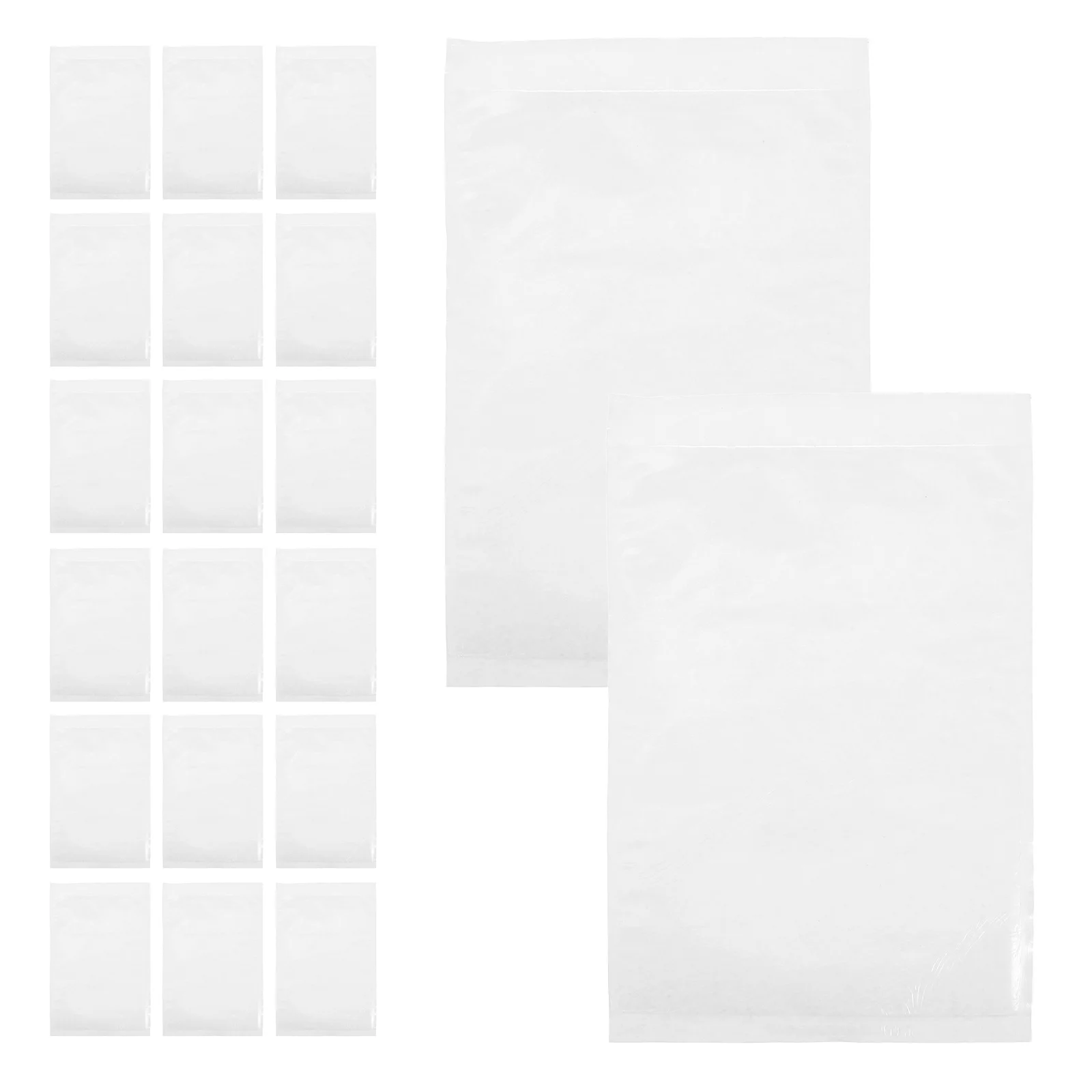 

100Pcs Packing List Envelopes Clear Adhesive Transparent Self Seal Shipping Label Pouches for Documents Clear Sealable Bags
