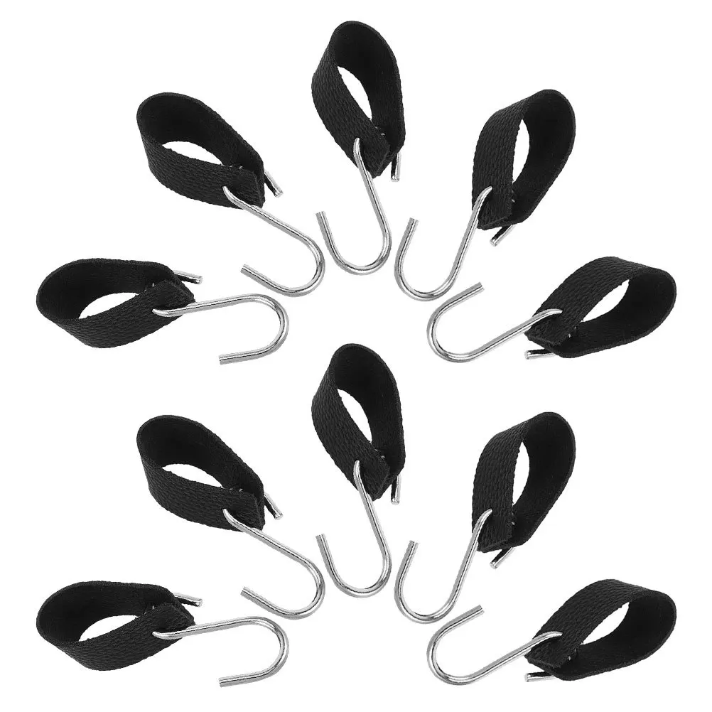 

10Pcs Heavy Duty PU S Hooks Metal Multi-Functional for Closet Kitchen Outdoor Camping Clothes Tool Storage Camping S Hook