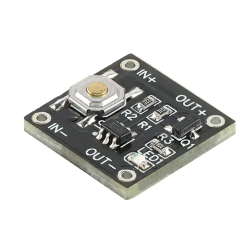10pcs YR-1006 / Low-Power Mini Single-Button Bistable Switch Module Standby Current 0.5µA Continuous Load 2A