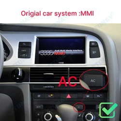 Car Stereo For Audi A6 A6L C6 2005 2006 2007 2008 2009 2010 2011 Android Radio Screen GPS Navi Multimedia Video Player Headunit