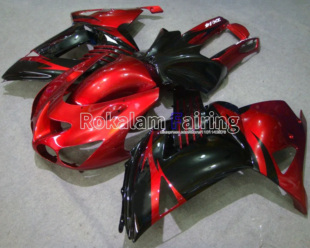 

Red black body For Kawasaki Ninja ZX14R 2006-2011 ZZR 1400 ZX-14R ASB fairing 06 07 08 09 10 11 (Injection molding)