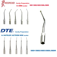 Puntas de ultrasonido Woodpecker DTE para preparación de cavidades, compatibles con piezas de mano de escariadores EMS, NSK, SATELEC, ACTEON