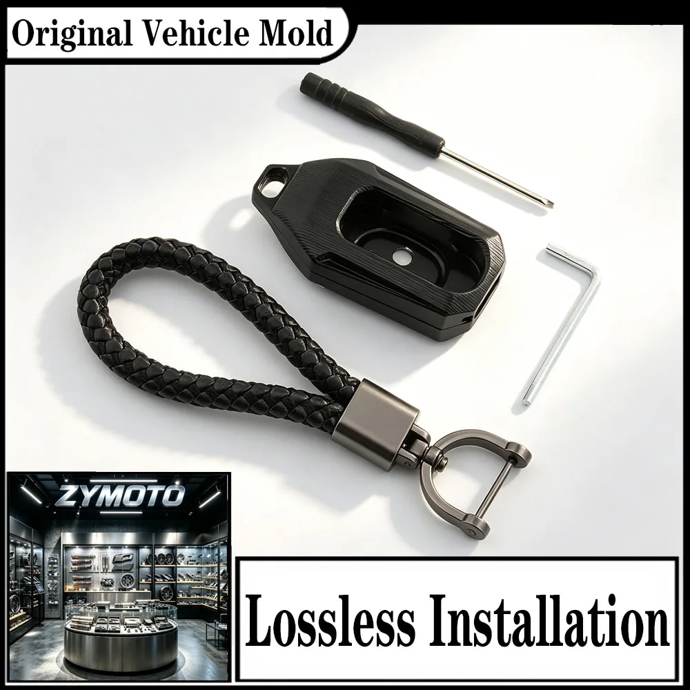 FOR ZONTES 703F 703R 703RR 368K K368G 368E 368D 368M 2024-2026 Aluminum Remote Key Fob Cover Case Shell Protector Keychain